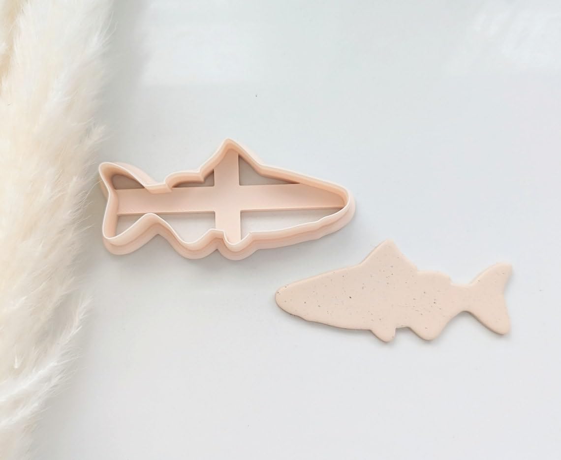 Trout Fish Cookie Cutter Large Clay Cutter for Polymer Clay and Fondant Crafting Detailed Trout Shape Cutter for Baking Handmade Cookies and Creating Fish-Themed Clay Jewelry