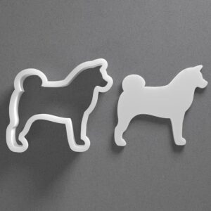 Shiba Inu Cookie Cutter Dog Breed Shape cookie Baking Tool for Cookies Biscuits Fondant Dough Clay Jewelry Making Earring Craft Decorating Party Baking and Home Use