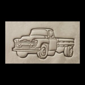 Black 4400 Chevy Truck Cookie Cutter Cookie India Classic Pickup Car Biscuit Cutter for Vintage Auto Enthusiast Baking Tool Retro Truck Theme Party Treats Collector Snacks and Gifts