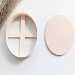 Oval Shaped Cookie Cutter for Biscuit Fondant Pastry Dough Large Oval Polymer Clay Cutter for Jewelry Making Baking Projects Oval Shape Clay Cutter for DIY Crafts and Custom Art Designs