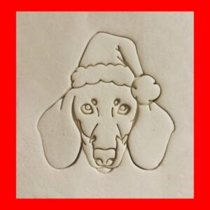 Christmas Dachshund Dog Black Cookie Cookie Cutter for Holiday Dog Treats Festive Wiener Dog Shaped Baking Tool Perfect for Pet Lovers Christmas Parties Dog Gifts and Winter Snacks