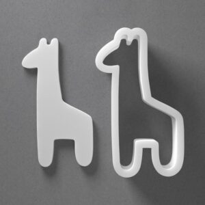 Black Giraffe Cookie Cutter Mini to Large Animal Shape for Polymer Clay Jewelry Earring Making Mirrored Pair Set cookie Craft Tool for Creative Clay Projects India