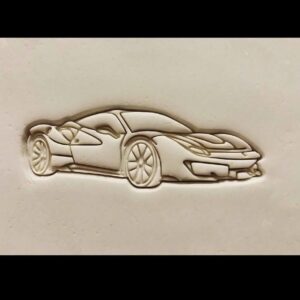 Black Ferrari Pista Car Cookie Cutter Cookie Sports Car Treat Mold for Racing Theme Baking Custom Dessert Snacks Auto Enthusiast Parties and Themed Gift Packaging