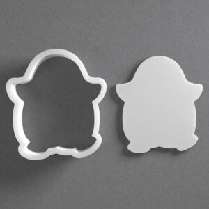 Black Cute Penguin Cookie Cutter Animal Bird Shape for Baking Fondant Biscuit Clay Jewelry Earrings Craft Tool Mirrored Pair Set Reusable Kitchen Party Decor Gift