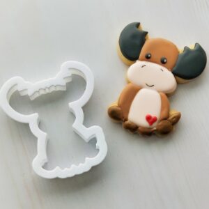 Cookie Baby Moose Cookie Cutter for Themed Baking, Suitable Size for Cookies, Biscuits, Fondant, and Crafts, Perfect for Winter, Woodland, or Animal-Themed Parties, Made in India