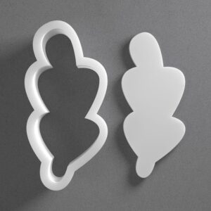 Stylized Leaf Cookie Cutter cookie Baking Tool for Cookies Biscuits Fondant Dough Clay Jewelry Making Earring Craft Decorating Party Baking and Daily Home Use Mirrored Pair Set