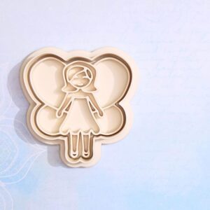 Fairy cookie cutter set for making shortbread cookies fondant biscuits sugar paste cake decorations perfect for fantasy themed baking fairy tale parties kids treats and homemade gifts