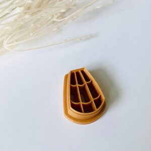 Shell Clay Earring Cutter with Round Imprint Design for Polymer Clay Jewelry Making Sea Shell Shape Cutter for Earrings Beach Inspired Accessories and DIY Crafts Made in India Cookie