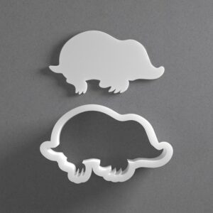 Black Mole Cookie Cutter Animal Shape for Baking Fondant Biscuit Clay Jewelry Earrings Craft Tool Mirrored Pair Set Reusable Kitchen Party Decor Gift