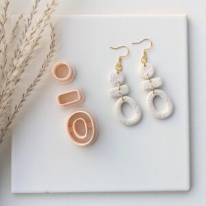 Organic Dangle Clay Earring Cutter Set for Polymer Clay Jewelry Making Trendy Dangle Clay Cutter for Handmade Earrings Modern Jewelry Designs DIY Crafts and Clay Art Projects