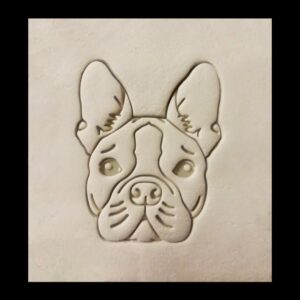 Black Boston Terrier Dog Cookie Cutter Cookie India Pet Theme Biscuit Cutter for Dog Treat Baking Boston Terrier Face Cookies Cute Puppy Snacks Dog Lover Gifts Pet Birthday Desserts