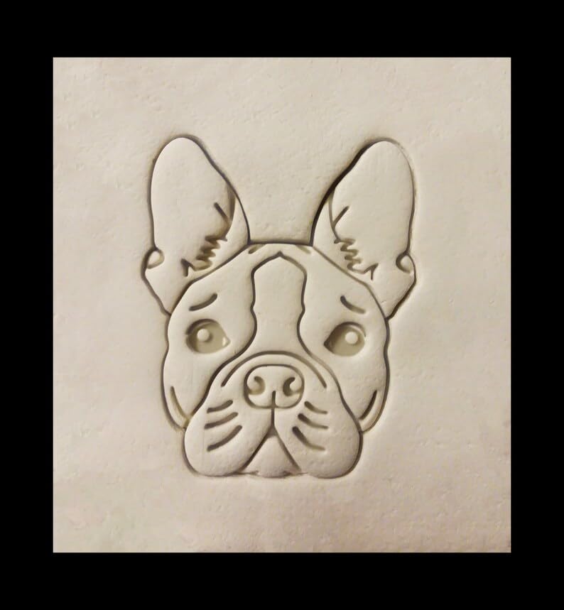 Black Boston Terrier Dog Cookie Cutter Cookie India Pet Theme Biscuit Cutter for Dog Treat Baking Boston Terrier Face Cookies Cute Puppy Snacks Dog Lover Gifts Pet Birthday Desserts