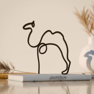 Picasso Camel Personalized Line Art Figure Plastic Modern Home Decor Sculpture with Custom Name for Art Fans Desk Shelf Table Display Minimal Abstract Animal Accent India