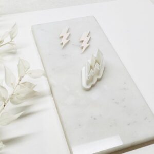Lightning Bolt Clay Earring Cutter for Polymer Clay Jewelry Making Thunderbolt Strip Clay Cutter for Trendy Earrings DIY Crafts Handmade Accessories Clay Jewelry Tools and Design