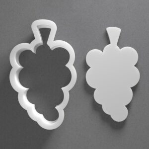 Black Grape Cookie Cutter From Mini To Large Grapes Shape Polymer Clay Jewelry Earring Cutter Tool Mirrored Pair Set cookie Baking Fondant Biscuit Craft Modeling Art