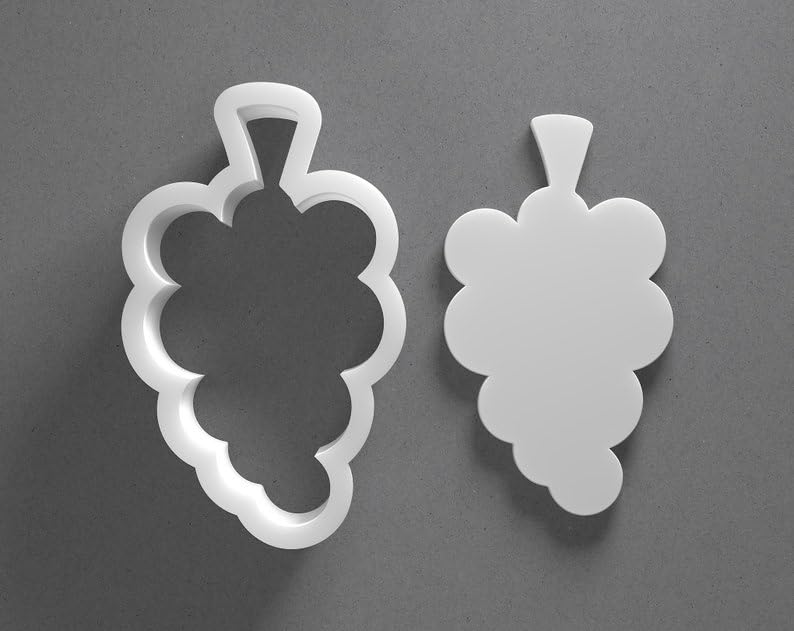 Black Grape Cookie Cutter From Mini To Large Grapes Shape Polymer Clay Jewelry Earring Cutter Tool Mirrored Pair Set cookie Baking Fondant Biscuit Craft Modeling Art