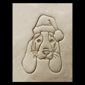 Black Christmas Basset Hound Dog Cookie Cutter Cookie Holiday Pet Treat Mold for Dog Lovers Baking Custom Dog Biscuits Winter Party Desserts Animal Themed Crafts and Gift Packaging