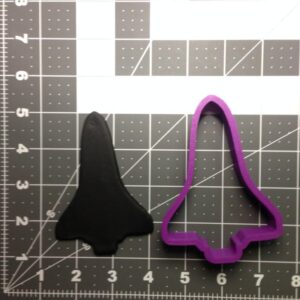 Spaceship 101 Black Cookie Cookie Cutter for Baking, Fondant, Pastry, Biscuits, Sandwiches, Fruits, Crafts and Party Decorations Ideal for Kids, Family, Kitchen, School Projects,