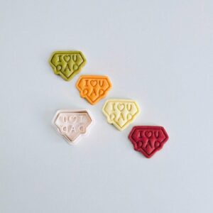 Black I Love You Dad Cookie Cutter cookie Super Dad Cookie Cutter Stamp Set Fathers Day Cookie Cutter Fondant Molds for Cookies Pastries Cupcakes Biscuits Celebration Baking Gifts