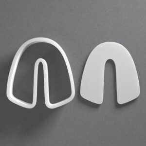 Black Whimsical Arch Cookie Cutter Mini to Large Curved Arc Shape for Polymer Clay Jewelry Earring Making Mirrored Pair Set cookie Craft Tool India