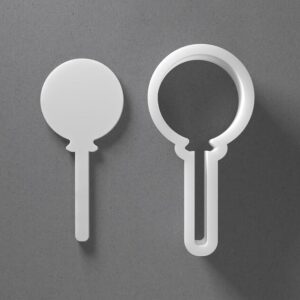 Black Lollipop Candy Shape Cookie Cutter Mini To Large cookie Sucker Sweets Shape Polymer Clay Jewelry And Earring Cutter Tool Mirrored Pair Set For Fun Crafting Baking And DIY Project