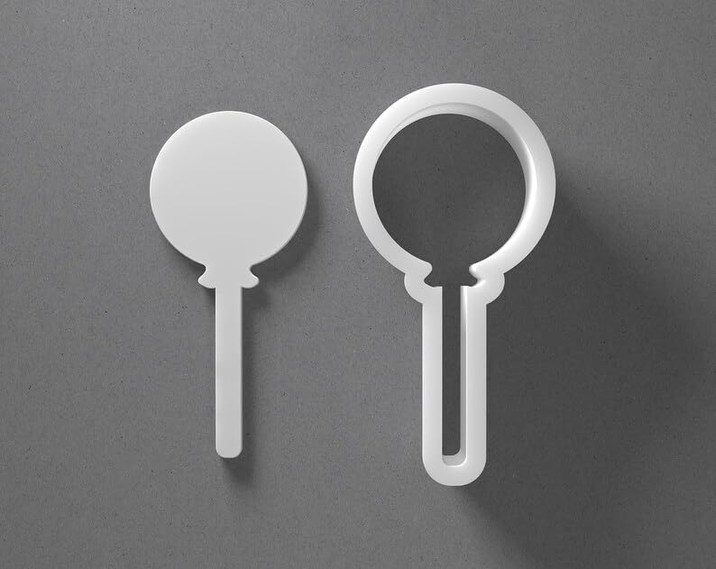 Black Lollipop Candy Shape Cookie Cutter Mini To Large cookie Sucker Sweets Shape Polymer Clay Jewelry And Earring Cutter Tool Mirrored Pair Set For Fun Crafting Baking And DIY Project