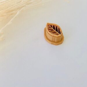 Mint Leaf Imprint Clay Earring Cutter for Polymer Clay Jewelry Making Nature Leaf Clay Cutter for Earrings Botanical Design Craft Tool for DIY Handmade Accessories and Artisan Projects