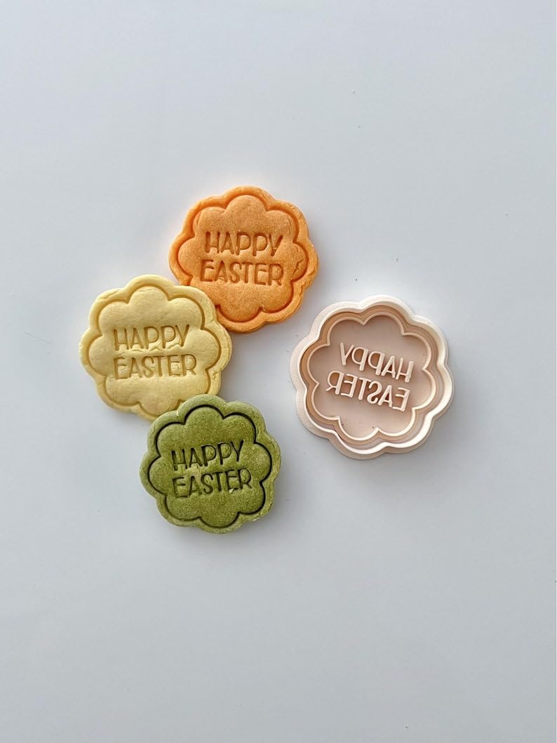 Black Easter Flower Cookie Cutter Set with Boho Sunflower and Spring Daisy Stamp Tools for Holiday Baking Homemade Cookies Fondant Cake Decorating Party Favors and Seasonal Celebration