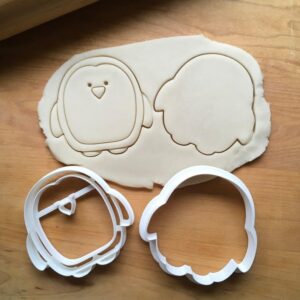 Set of 2 Cookie Chubby Penguin Cookie Cutters for Fondant, Biscuit, Sugar Craft, Clay, Cupcake Decorating, Holiday Baking, Winter Theme Crafts, Made in India