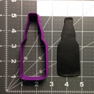 Beer Bottle Black Cookie Cutter for Barbecue Party Baking Beer Theme Birthday Decorations Kitchen Tool for Shaping Cookies Fondant Clay Crafts and Drinks Party Dessert Table Accessories