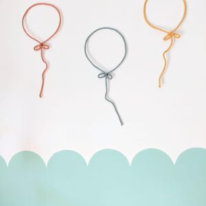 Woolen Balloon Wall Decor - Nursery Wall Hanging for Kids' Bedroom (Pack of 3)