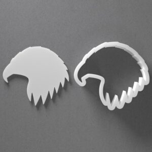 Black Eagle Head Cookie Cutter Mini to Large Bald Eagle Bird Shape for Polymer Clay Jewelry Earring Making Mirrored Pair Set cookie Craft Tool India