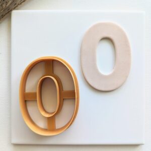 Alphabet Letter O Cookie Cutter for Biscuit Fondant Pastry Dough Letter O Polymer Clay Cutter for DIY Crafting Personalized Baking Alphabet Shape Cutter for Custom Clay Art Projects