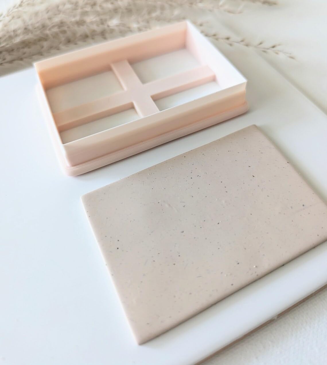 Rectangle Cookie Cutter for Clay and Fondant Fall Polymer Clay Cutter for Back to School Crafts DIY Jewelry Making Large Rectangle Shape Cutter for Classroom Baking Projects and Art - Image 3
