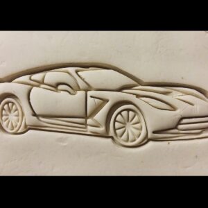 Corvette C7 Car Cookie Cutter Cookie Sports Car Biscuit Fondant Decorating Tool for Racing Fans Auto Enthusiasts Birthday Party Favors Classic Vehicle Events and Baking Craft Projects
