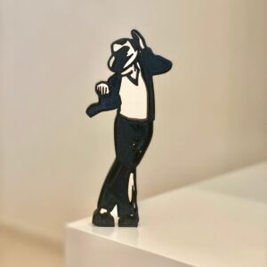 Pop Music Legend Michael: Minimalist Dancing Tabletop Statue Figure for Artistic Home Decor and Shelf Display