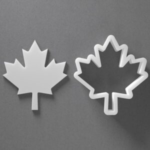 Black Maple Leaf Cookie Cutter Mini to Large Shape for Polymer Clay Jewelry Earring Making Mirrored Pair Set cookie Craft Tool Made in India for Daily Creative Use