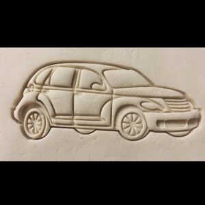 PT Cruiser Car Shape Black Cookie Cookie Cutter for Retro Auto Theme Birthday Party Dessert Decoration Biscuit Making Tool for Car Lovers Celebration Baking Vintage Vehicle Event
