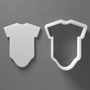 Black Toddler Bodysuit Romper Cookie Cutter Mini to Large Baby Shower Shape for Polymer Clay Jewelry Earring Making Mirrored Pair Set cookie Craft Tool Made in India