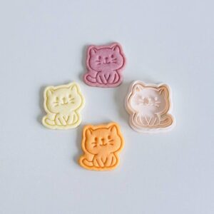 Black Cat Cookie Cutter cookie Adorable Kitten Biscuit Fondant Mold for Animal Theme Baking Decorated Cookies Clay Craft DIY Pet Treats Custom Stamp