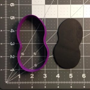 Black Peanut 100 Cookie Cutter for Baking Nut Shaped Cookies Snack Theme Party Decor Fondant Biscuit Sandwich Pancake Shaping Tool for Kids Crafts Food Education Kitchen Activities