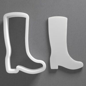Black Long Boot Cookie Cutter Mini to Large Rainboot Shape for Polymer Clay Jewelry Earring Making Mirrored Pair Set cookie Craft Tool Made in India for Daily Creative Use