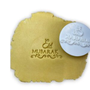 Eid Mubarak Large Cookie Cutter for Ramadan Baking Homemade Shortbread Biscuits Pastry Fondant Sugar Paste Cake Decoration Islamic Festival Party Treats and Gifts by