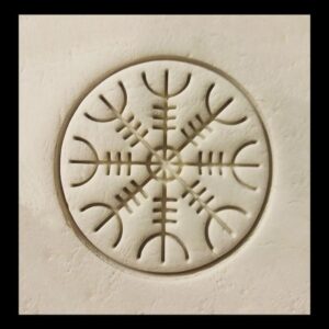 Black Helm of Awe Viking Symbol Cookie Cutter Cookie India Norse Pagan Mythology Biscuit Cutter for Spiritual Baking Nordic Warrior Theme Cookies Ancient Protection Symbol Treats
