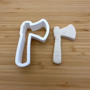 Axe Shape Polymer Clay Cutter Cookie Fondant Biscuit Cutter Sharp Tapered Edge Tool for Earrings Jewelry Making Cupcake Decoration Baking Craft Projects Lumberjack Tool Party Supplies