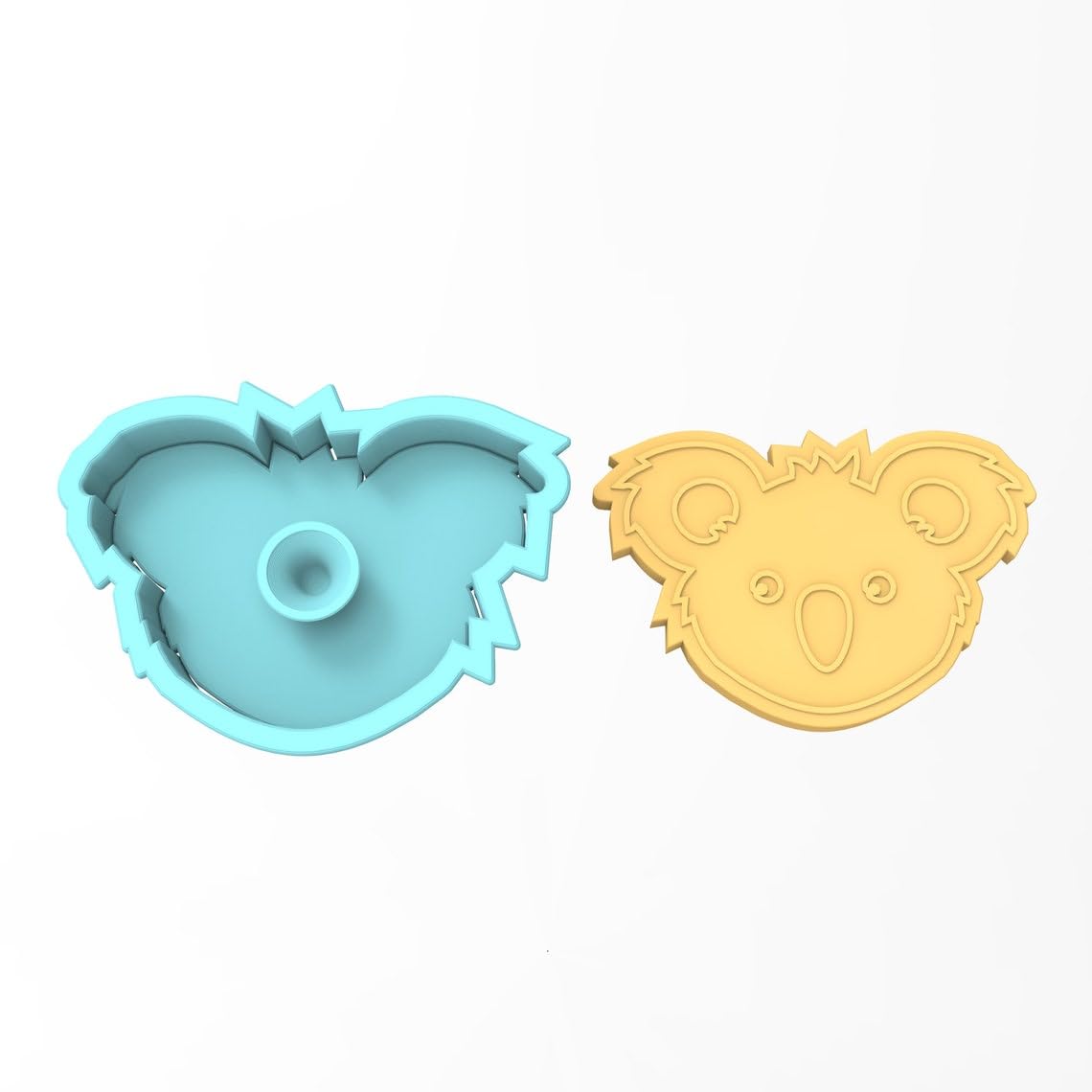 Animal Koala Cookie Cutter Black Plastic India Cute Koala Shape Fondant Biscuit Stencil Mold Sharp Edges Wildlife Party Themed Baking Decoration Tool - Image 3