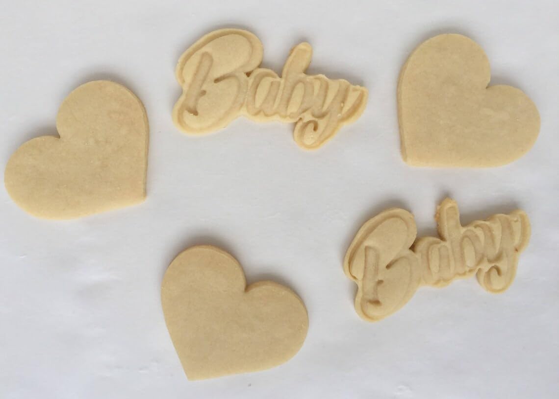 Baby Script Detailed Cookie Cutter Cookie for Fondant Clay Crafting Newborn Shower Birthday Celebration Baking Personalized Baby Shower Treats DIY Kitchen Use in India - Image 3