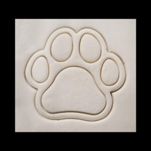 Dog Paw Black Cookie Cookie Cutter for Homemade Dog Treats Pet Theme Baking Tool for Animal Lover Cookies Fondant Crafts Dog Birthday Party Supplies and Kids Pet Activity Decoration