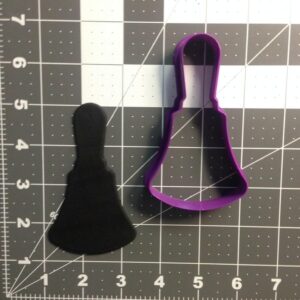 Black Handbell Cookie Cutter Cookie Musical Instrument Shape for School Choir Events, Holiday Baking, Christmas Cookie Decorating, Music Teacher Gifts, Band Theme Craft Supplies