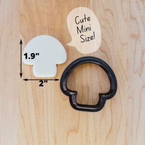 Mini Mushroom Cookie Cutter Cookie for Fondant, Clay, Dough, Small Mushroom Cutter for Gnome Home Theme Cookies, Fairy Garden Cookies, Made in India